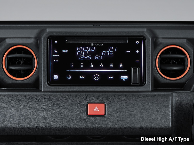 2DIN Audio with Bluetooth (Diesel High AT Type)