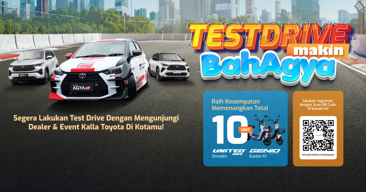 Test Drive makin Bahagya