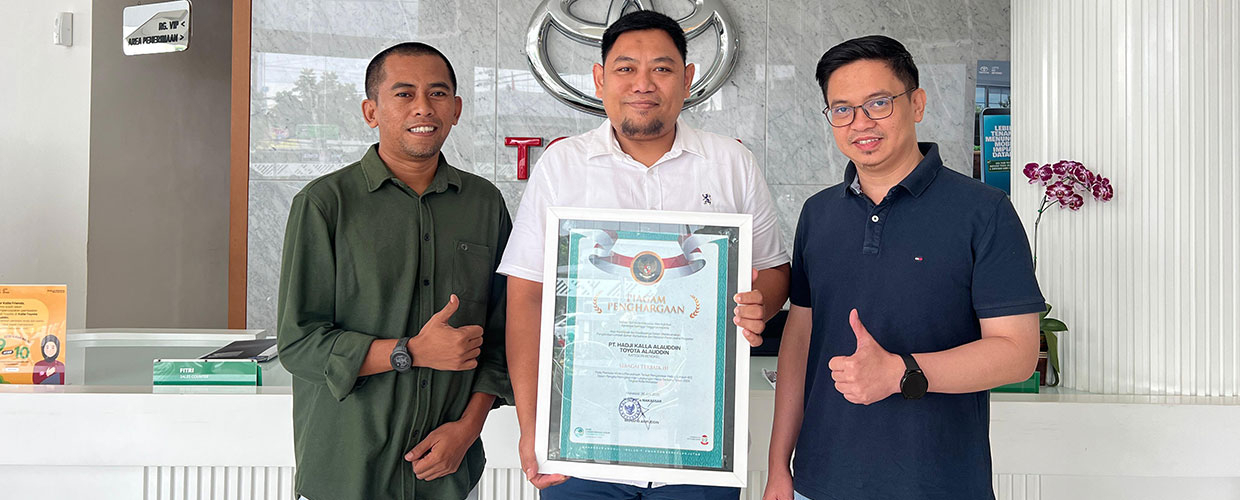 Kalla Toyota Alauddin Raih Penghargaan Bengkel Terbaik Tingkat Kota Makassar pada Hari Lingkungan Hidup Sedunia 2025