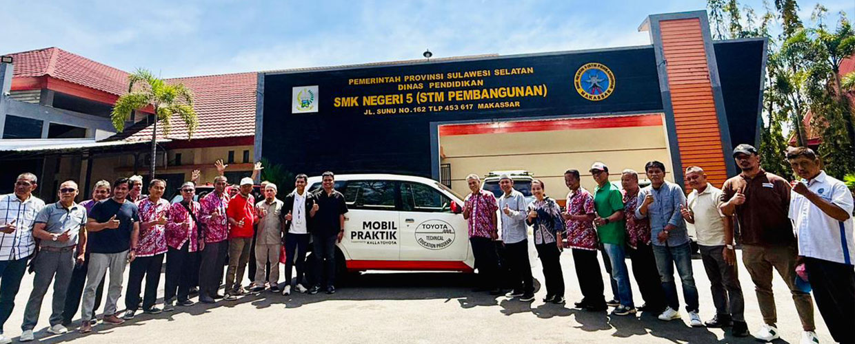 Kalla Toyota Perkuat Komitmen Pendidikan Vokasi melalui  Dukungan T-TEP di SMK Negeri 5 Makassar