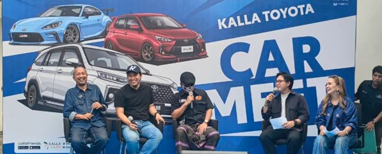 Fitra Eri hingga Om Mobi Guncang Makassar dalam Car Meet Kalla Toyota